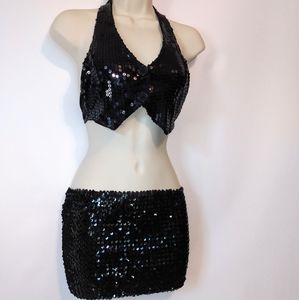 Black Sequined Ensemble